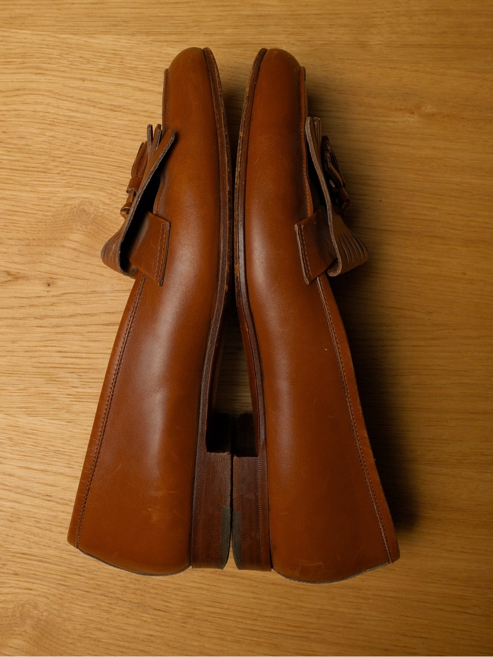 Vintage Polo Ralph Lauren Made in Italy Leather Kiltie Tassel Loafers - Picture 8 of 11